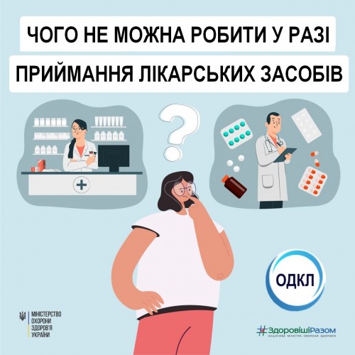Чого категорично не можна робити у разі приймання лікарських засобів  Обласна дитяча клінічна лікарня Харків